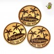Wood Ref Magnet Circle - Philippines Ride The Wave