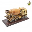 Wood Miniature Concrete Mixer Collector's Item with Box